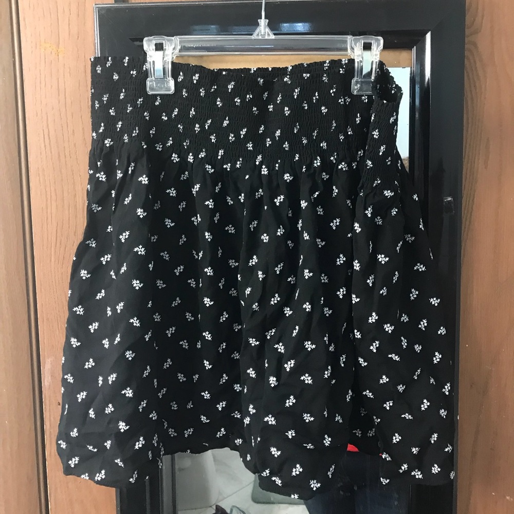 Black mini skirt
